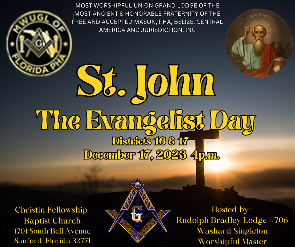 St. John The Evangelist Day flyer